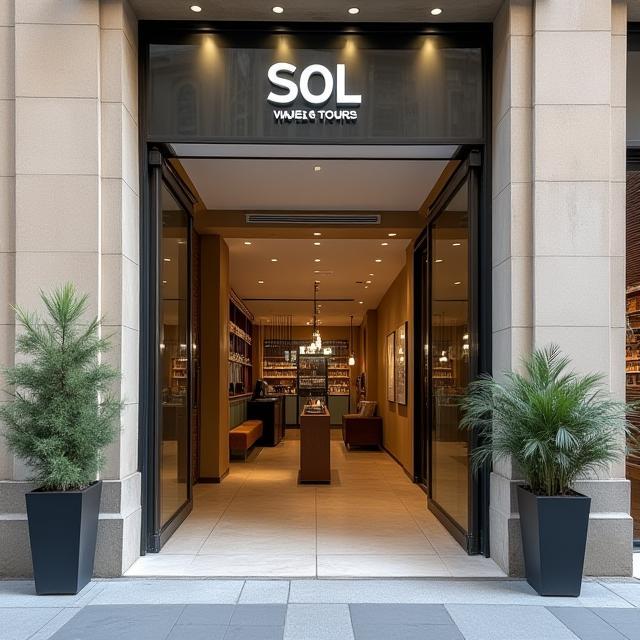 Entrada de la oficina de Sol Viajes & Tours